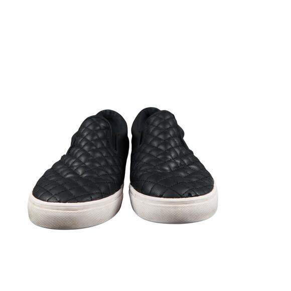 Daily Shoes Womens 11 Sneakers Slip On Quilted Black Casual Trainers Lifestyle - Picture 2 of 13